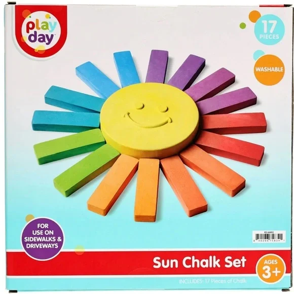 Sun Chalk Set, Multi-Color, Washable - Picture 4 of 6